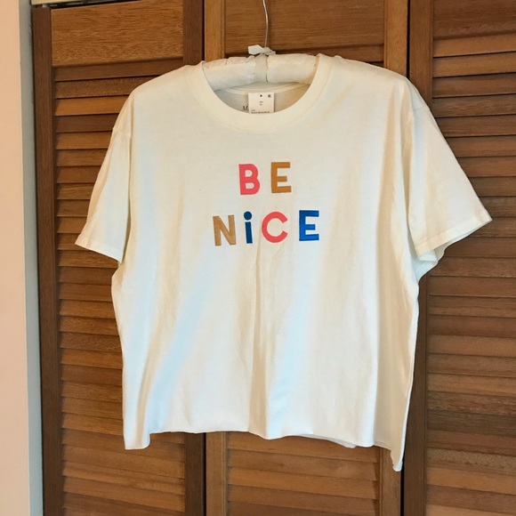 Mighty Fine Tops - 2/15.00 NWT Mighty Fine T-Shirt Be Nice Size XL.